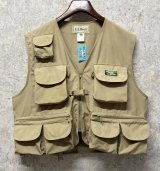 【ビンテージ】【ＬＬビーン】【L.L.bean 】【ベージュ】【フィッシングベスト】【サイズXＬ】 