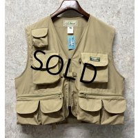 【ビンテージ】【ＬＬビーン】【L.L.bean 】【ベージュ】【フィッシングベスト】【サイズXＬ】 