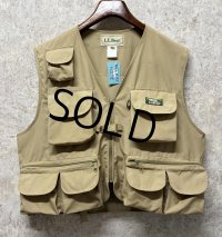 【ビンテージ】【ＬＬビーン】【L.L.bean 】【ベージュ】【フィッシングベスト】【サイズXＬ】 