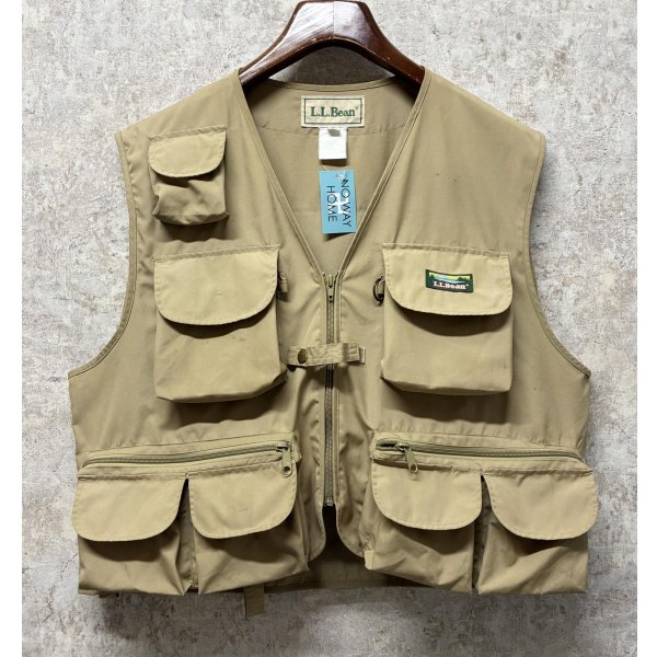 画像1: 【ビンテージ】【ＬＬビーン】【L.L.bean 】【ベージュ】【フィッシングベスト】【サイズXＬ】 