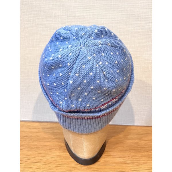 画像5: 【USA製】【ビンテージ】【wigwam】ウィグアム バーズアイ柄【水色】 【ニットキャップ】 【ニット帽】  