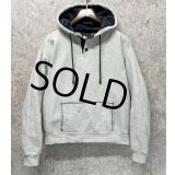 USA製 ビンテージ【RESQ】霜降りグレーｘブラックウォッチ【パーカー】【サイズM】 