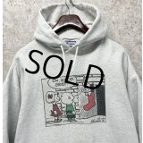 【90s〜】【ビンテージ】ヘインズ【hanes】スヌーピー【ピーナッツ】クリスマス グレー【パーカー】【サイズXL】 