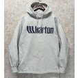 画像1: ビンテージ【GEAR for sports】ギアフォースポーツ【グレー】【Wharton】ウォートン【プリント】カレッジ【パーカー】【サイズXL】<br> (1)
