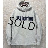 ビンテージ【GEAR for sports】ギアフォースポーツ【グレー】【Wharton】ウォートン【プリント】カレッジ【パーカー】【サイズXL】 