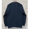 画像3: ほぼ未使用!!【アイルランド製】ビンテージ【ARAN SWEATER MARKET】【紺】マーブル 【Vネックセーター】アランセーター 【サイズL】 <br> (3)