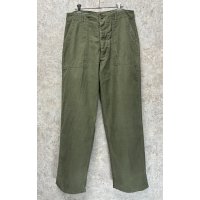 70's【米軍実物】【ビンテージ】【ベイカーパンツ】UFOボタン Wステッチ OG107【ユーティリティパンツ】【34×31】 