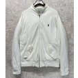 画像1: ビンテージ【ラルフローレン】【POLO RALPH LAUREN】白【コットン】【ブルゾン】 ジップアップブルゾン【サイズXL】<br> (1)