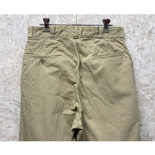 画像4: 60's【ビンテージ】U.S.ARMY【米軍実物】【チノパンツ】【サイズ 32x33】 