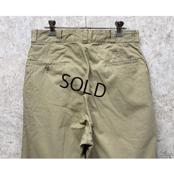 画像4: 60's【ビンテージ】U.S.ARMY【米軍実物】【チノパンツ】【サイズ 32x33】 