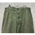 画像3: 70's【米軍実物】【ビンテージ】【ベイカーパンツ】UFOボタン Wステッチ OG107【ユーティリティパンツ】【34×31】<br> (3)