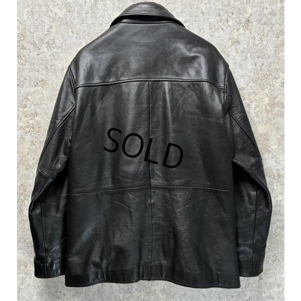 画像3: 【ビンテージ】【J.crew】【オールドＪクルー】【黒】【レザージャケット】カーコート【サイズL】 