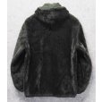 画像3: 〜80's【ビンテージ】オリーブグリーン ナイロンｘフェイクファー【リバーシブルパーカ】<br> (3)