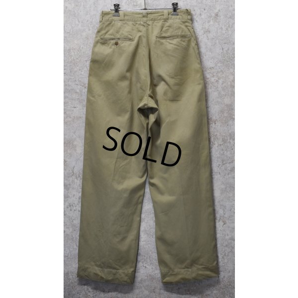 画像4: 60's【ビンテージ】U.S.ARMY【米軍実物】【チノパンツ】【サイズ 32x33】 