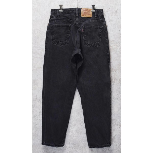 画像4: 90’ｓ~【ビンテージ】【メキシコ製】【LEVI'S】【リーバイス】560 ブラック 黒【テーパード】【デニムパンツ】【31Ｘ30】 