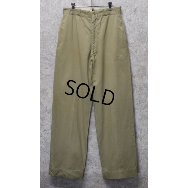 画像1: 60's【ビンテージ】U.S.ARMY【米軍実物】【チノパンツ】【サイズ 32x33】 