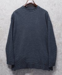 【ビンテージ】【DOCKERS】ドッカーズ【リーバイス】【紺ｘグレー】ボーダー【モックネックロンＴ】【サイズＳ】 
