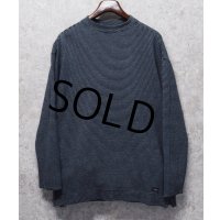 【ビンテージ】【DOCKERS】ドッカーズ【リーバイス】【紺ｘグレー】ボーダー【モックネックロンＴ】【サイズＳ】 