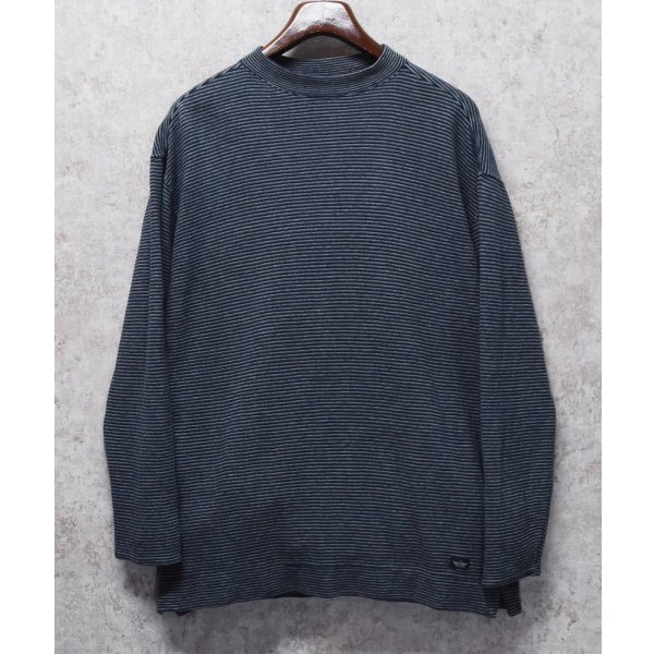 画像1: 【ビンテージ】【DOCKERS】ドッカーズ【リーバイス】【紺ｘグレー】ボーダー【モックネックロンＴ】【サイズＳ】 