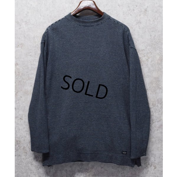 画像1: 【ビンテージ】【DOCKERS】ドッカーズ【リーバイス】【紺ｘグレー】ボーダー【モックネックロンＴ】【サイズＳ】 