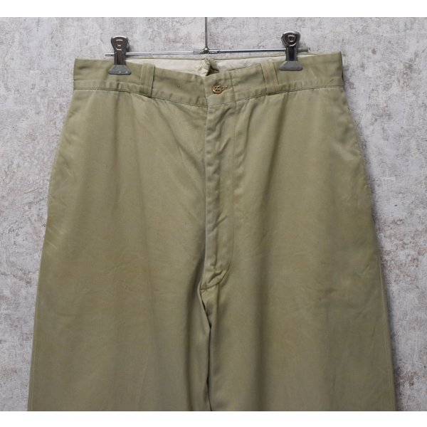 画像3: 60's【ビンテージ】U.S.ARMY【米軍実物】【チノパンツ】【サイズ 32x33】 