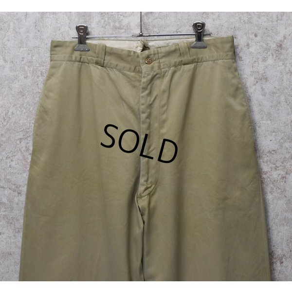 画像3: 60's【ビンテージ】U.S.ARMY【米軍実物】【チノパンツ】【サイズ 32x33】 