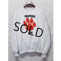 90's~ USA製【ビンテージ】SANTEE【PANTHER MOM】 肉球 グレー【スウェット】【サイズＸＸＬ】 