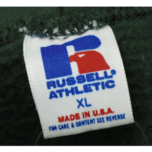 画像2: 90’s  USA製 【ラッセル】【ビンテージ】【緑】無地【パーカー】【サイズＸＬ】 