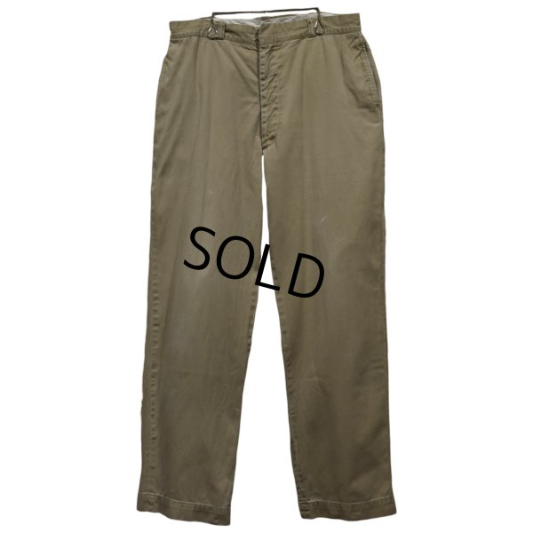 画像1: 【60's】【ビンテージ】U.S.ARMY【米軍実物】【チノパンツ】【３６Ｘ３３】 