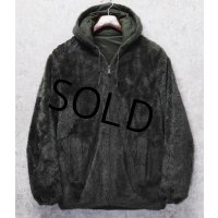 〜80's【ビンテージ】オリーブグリーン ナイロンｘフェイクファー【リバーシブルパーカ】 