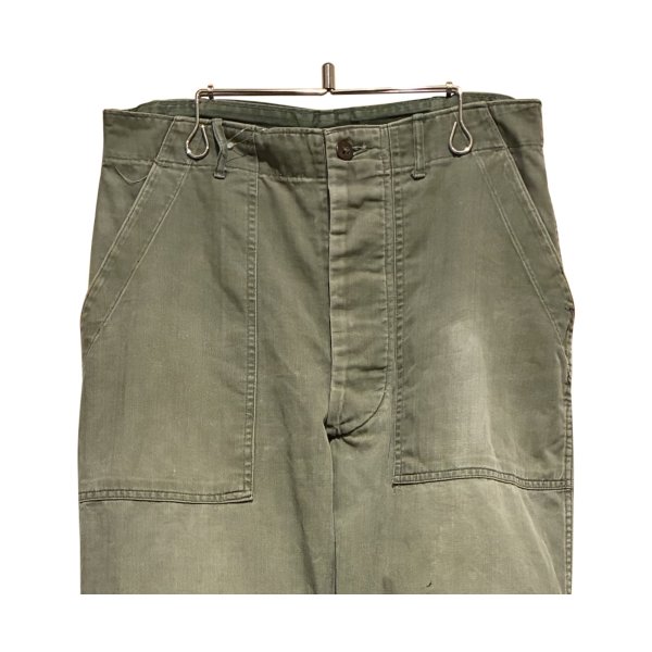 画像3: 50's【ビンテージ】 U.S.ARMY 【M-47】【ヘリンボーンツイル】【HBTパンツ】 M47【ベイカーパンツ】【W30程度】 