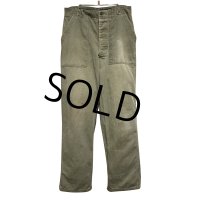 50's【ビンテージ】 U.S.ARMY 【M-47】【ヘリンボーンツイル】【HBTパンツ】 M47【ベイカーパンツ】【W33程度】 