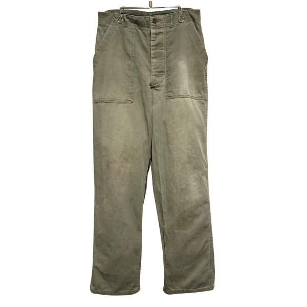 画像1: 50's【ビンテージ】 U.S.ARMY 【M-47】【ヘリンボーンツイル】【HBTパンツ】 M47【ベイカーパンツ】【W30程度】 