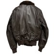 画像4: 60's【米軍実物】【ビンテージ】【U.S.NAVY】【G-1】7823B【IRVIN B. FOSTER SPORTSWEAR製】【フライトジャケット】【US44】<br> (4)
