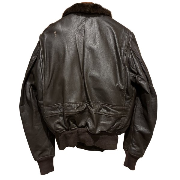 画像4: 60's【米軍実物】【ビンテージ】【U.S.NAVY】【G-1】7823B【IRVIN B. FOSTER SPORTSWEAR製】【フライトジャケット】【US44】 