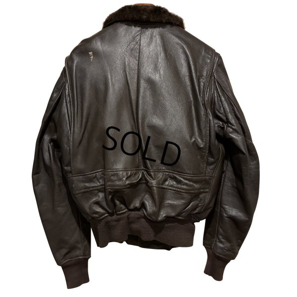 画像4: 60's【米軍実物】【ビンテージ】【U.S.NAVY】【G-1】7823B【IRVIN B. FOSTER SPORTSWEAR製】【フライトジャケット】【US44】 