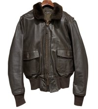 60's【米軍実物】【ビンテージ】【U.S.NAVY】【G-1】7823B【IRVIN B. FOSTER SPORTSWEAR製】【フライトジャケット】【US44】 