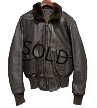 60's【米軍実物】【ビンテージ】【U.S.NAVY】【G-1】7823B【IRVIN B. FOSTER SPORTSWEAR製】【フライトジャケット】【US44】 