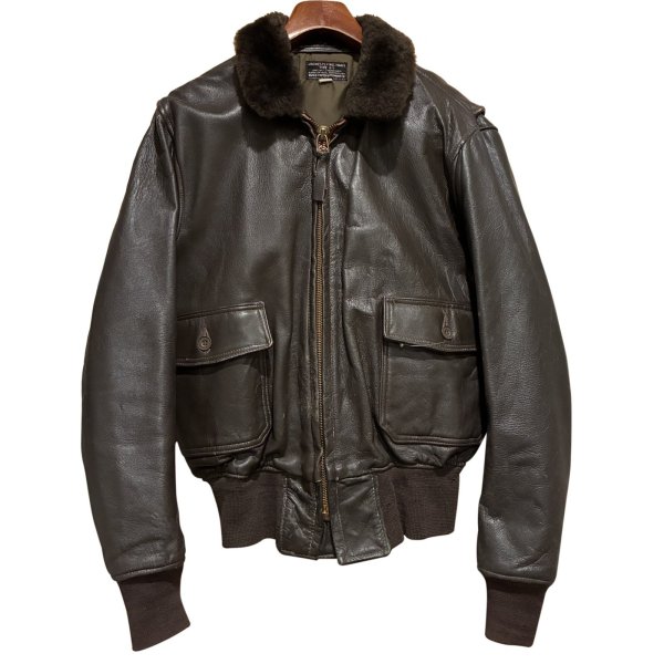 画像1: 60's【米軍実物】【ビンテージ】【U.S.NAVY】【G-1】7823B【IRVIN B. FOSTER SPORTSWEAR製】【フライトジャケット】【US44】 