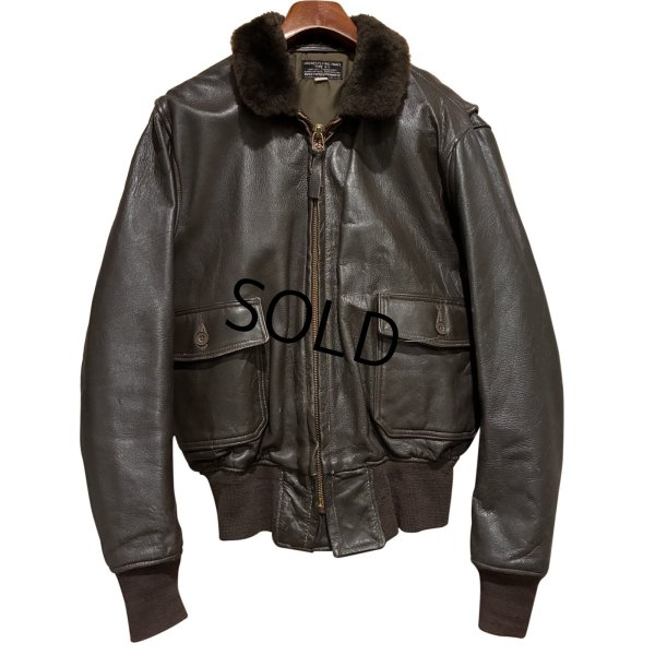 画像1: 60's【米軍実物】【ビンテージ】【U.S.NAVY】【G-1】7823B【IRVIN B. FOSTER SPORTSWEAR製】【フライトジャケット】【US44】 