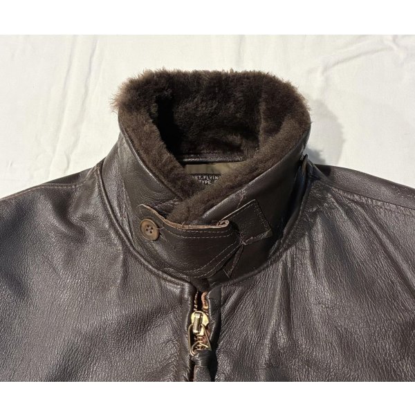 画像3: 60's【米軍実物】【ビンテージ】【U.S.NAVY】【G-1】7823B【IRVIN B. FOSTER SPORTSWEAR製】【フライトジャケット】【US44】 