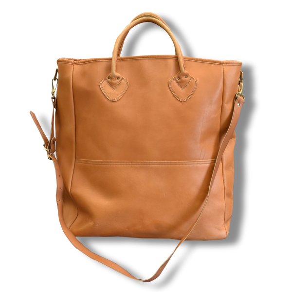 画像1: 【ビンテージ】 L.L.bean【L.L.ビーン】キャメル【オールレザー】【レザーハンドル】トートバッグ ビーントート 