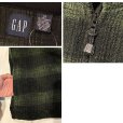 画像2: ビンテージ【オールドギャップ】【GAP】緑ｘ黒チェック【ハーフジップ】【フリース】【プルオーバー】【サイズＭ】<br> (2)
