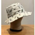 画像5: 程度良好!! USA製【ビンテージ】生成りｘルアー 総柄【コットン】毛ばり 釣り【バケットハット】【サイズM】<br> (5)