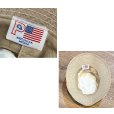画像2: 程度良好!! USA製【ビンテージ】生成りｘルアー 総柄【コットン】毛ばり 釣り【バケットハット】【サイズM】<br> (2)