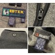 画像2: 90’s~【ビンテージ】【エディーバウアー】【EBTEK】ポーラテック【チャコール】【フリースカーディガン】【サイズS】<br> (2)