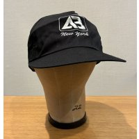 【デッドストック】90’ｓ USA製【ビンテージ】【AB NEW YORK】【黒】【コットンキャップ】【ＢＢキャップ】 