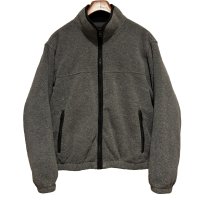 90’s~【ビンテージ】【エディーバウアー】【EBTEK】ポーラテック【チャコール】【フリースカーディガン】【サイズS】 