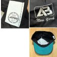 画像2: 【デッドストック】90’ｓ USA製【ビンテージ】【AB NEW YORK】【黒】【コットンキャップ】【ＢＢキャップ】<br> (2)