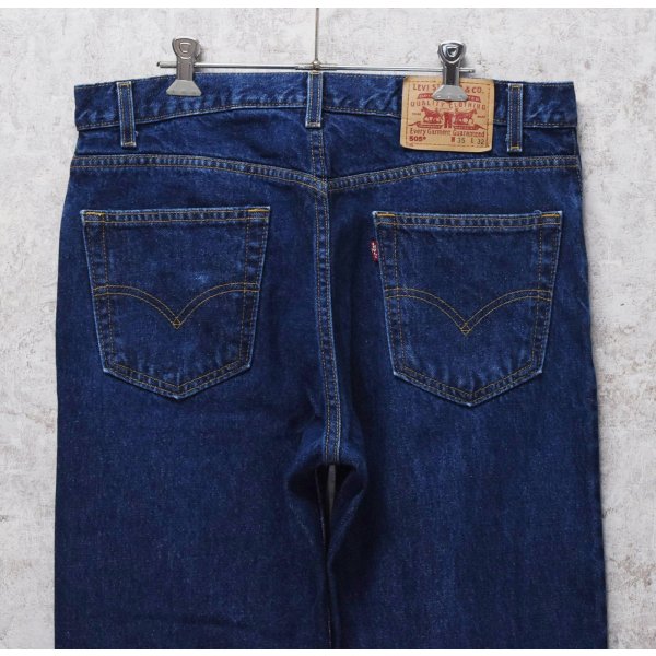 画像5: グアテマラ製【ビンテージ】【LEVI'S】【リーバイス５０５】505【濃紺】【デニムパンツ】【35×32】 